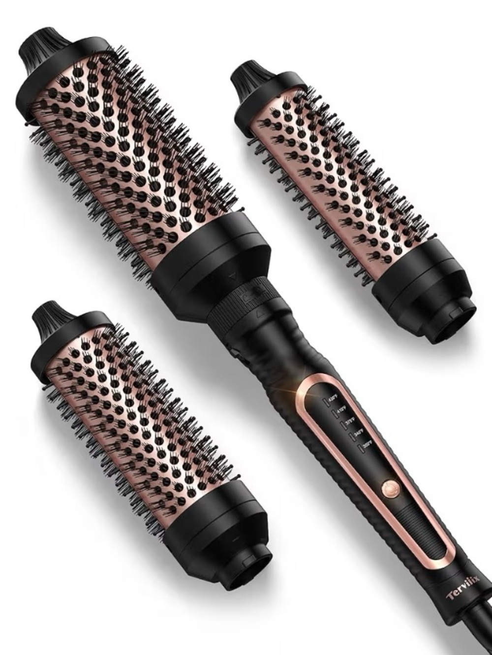 Terviiix PRO Thermal Brush Set -Voluminous Style Non-Blowing Heated Round Brush
